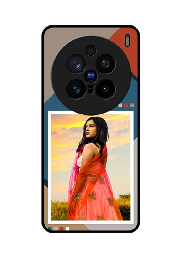 Vivo X200 Pro 5G Custom Glass Phone CaseRetro Color Pallet Design