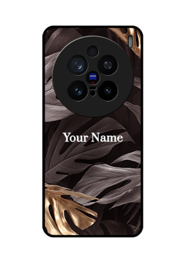 Vivo X200 Pro 5G Custom Glass Phone CaseWild Leaves Digital Paint Design