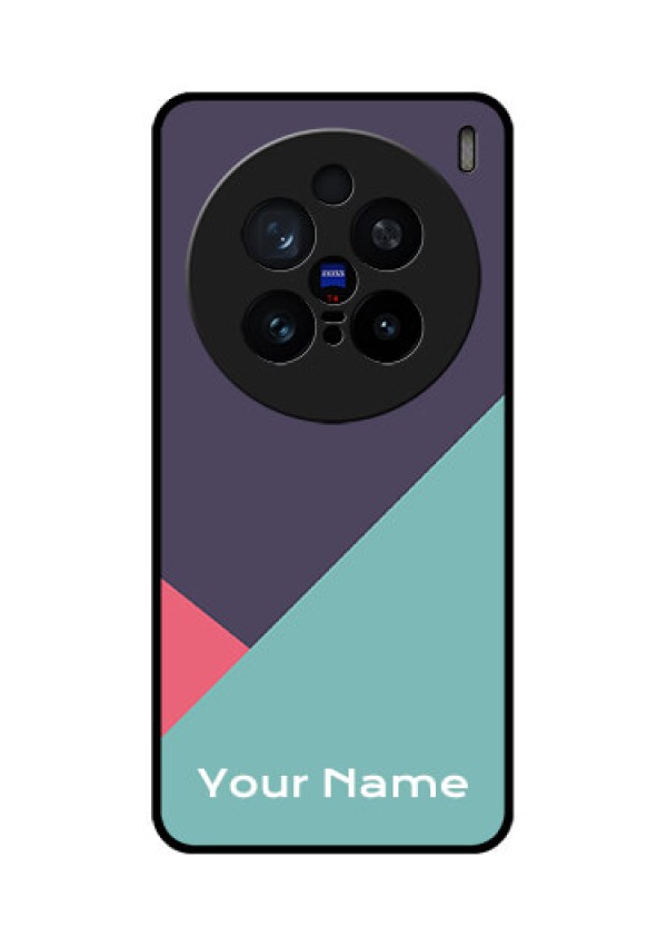 Vivo X200 Pro 5G Custom Glass Phone CaseTri Color Abstract Design