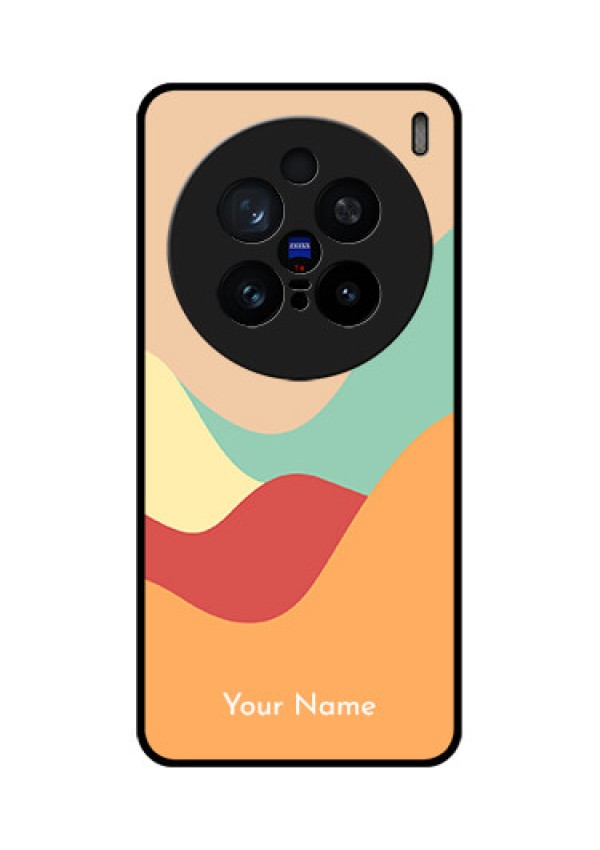 Vivo X200 Pro 5G Custom Glass Phone CaseOcean Waves Multi - Colour Design