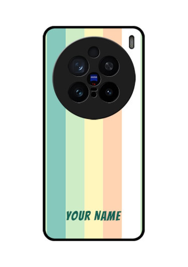 Vivo X200 Pro 5G Custom Glass Phone CaseMulti - Colour Stripes Design