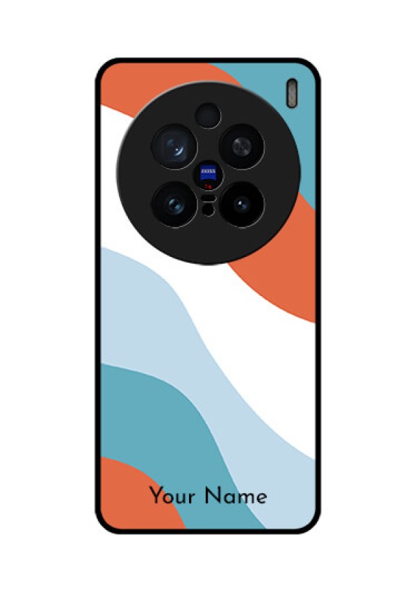 Vivo X200 Pro 5G Custom Glass Phone CaseColoured Waves Design