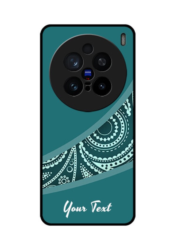 Vivo X200 Pro 5G Custom Glass Phone CaseSemi Visible Floral Design