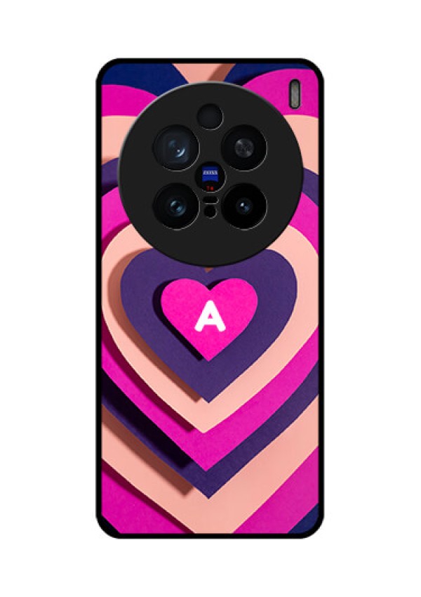 Vivo X200 Pro 5G Custom Glass Phone CaseCute Heart Pattern Design