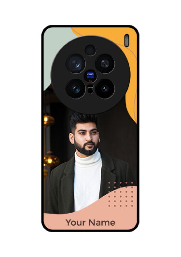 Vivo X200 Pro 5G Custom Glass Phone CaseTri - Coloured Overlay Design