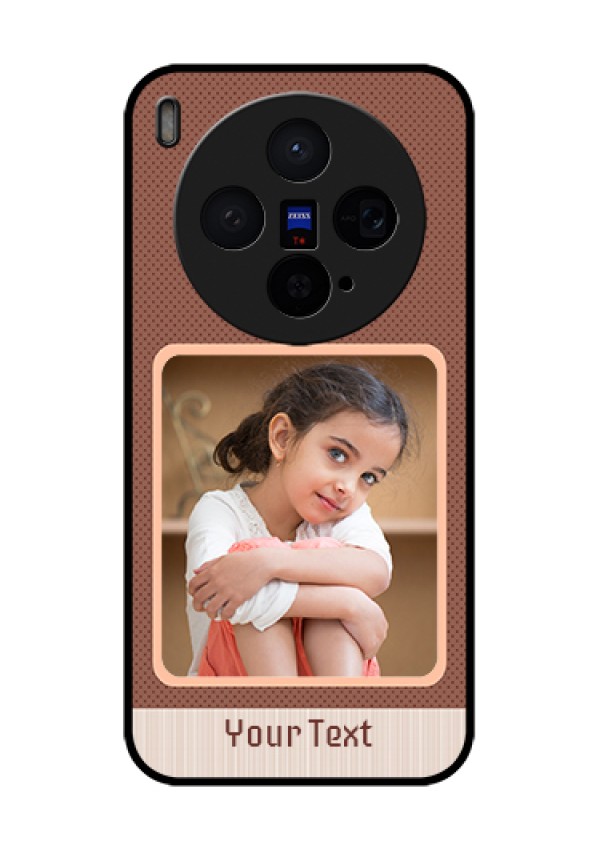 Vivo X300 5G Custom Glass Phone Case - Simple Pic Upload Design