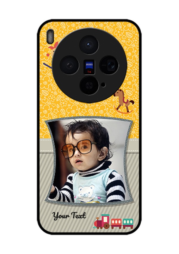 Vivo X300 5G Custom Glass Phone Case - Baby Picture Upload Design