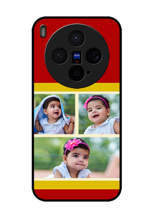 Vivo X300 5G Custom Glass Phone Case - Multiple Pic Upload Design