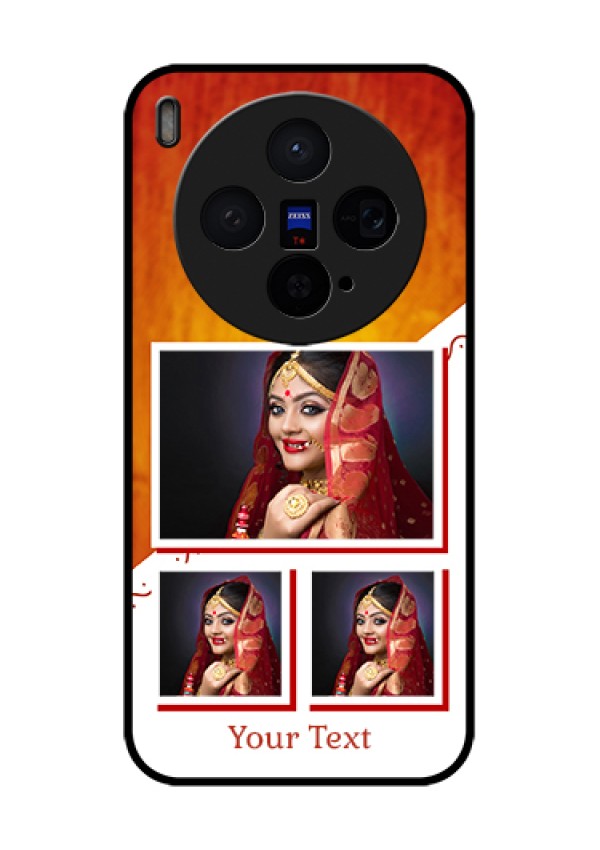 Vivo X300 5G Custom Glass Phone Case - Wedding Memories Design