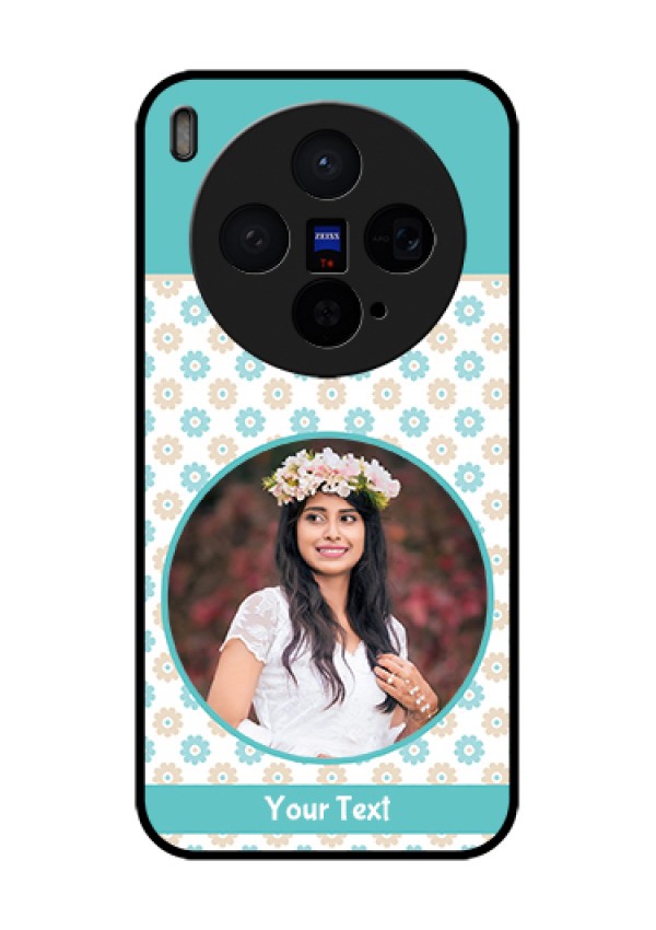 Vivo X300 5G Custom Glass Phone Case - Beautiful Flowers Design