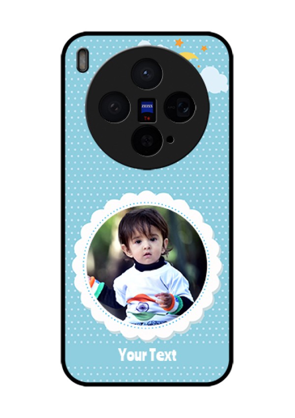 Vivo X300 5G Custom Glass Phone Case - Violet Pattern Design