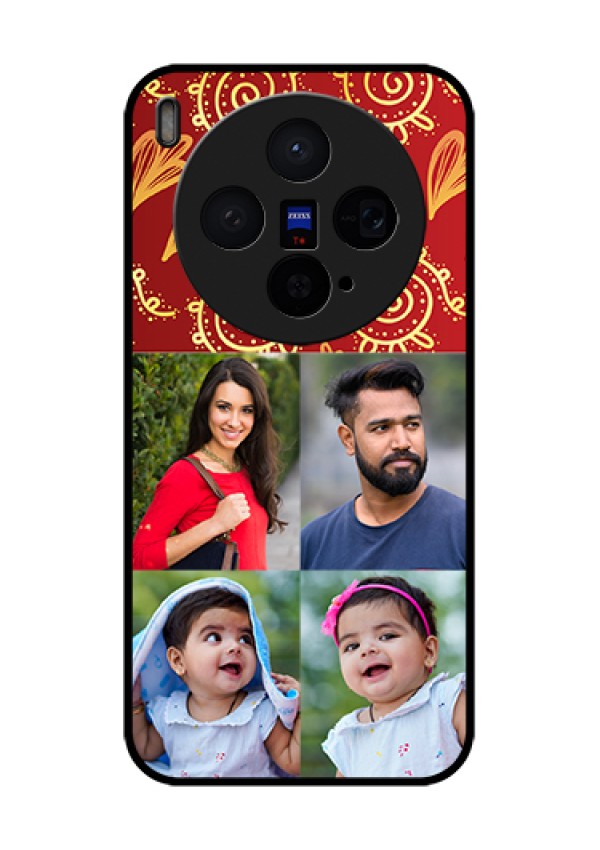 Vivo X300 5G Custom Glass Phone Case - 4 Image Traditional Design