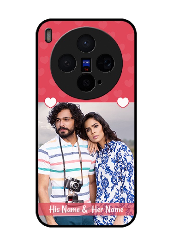 Vivo X300 5G Custom Glass Phone Case - Simple Love Design