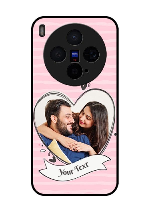 Vivo X300 5G Custom Glass Phone Case - Vintage Heart Design