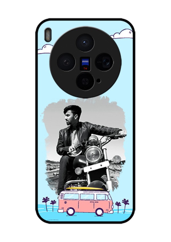 Vivo X300 5G Custom Glass Phone Case - Travel & Adventure Design