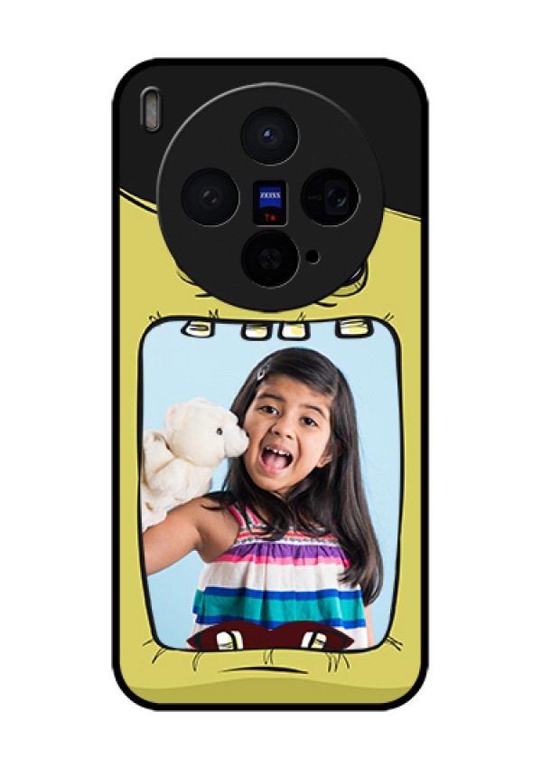 Vivo X300 5G Custom Glass Phone Case - Cartoon Monster Back Case Design