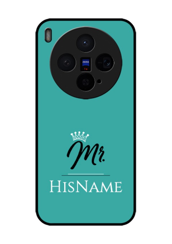 Vivo X300 5G Custom Glass Phone Case - Mr With Name Design