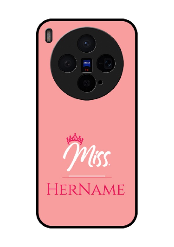 Vivo X300 5G Custom Glass Phone Case - Mrs With Name Design