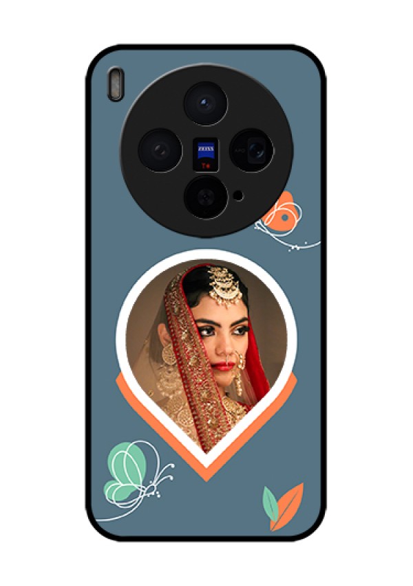 Vivo X300 5G Custom Glass Phone Case - Droplet Butterflies Design