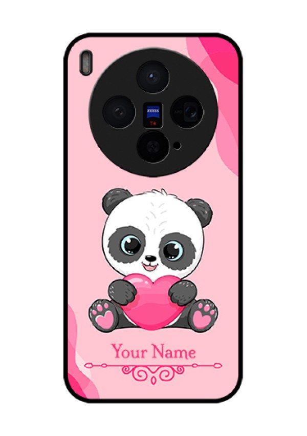 Vivo X300 5G Custom Glass Phone Case - Cute Panda Design