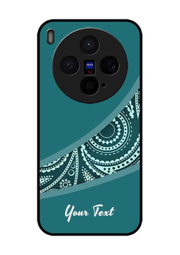 Vivo X300 5G Custom Glass Phone Case - Semi Visible Floral Design