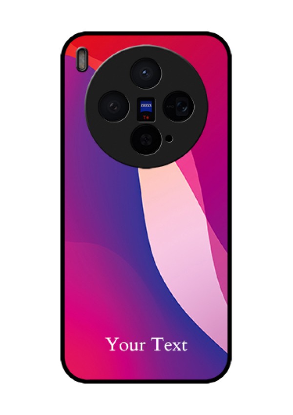 Vivo X300 5G Custom Glass Phone Case - Digital Abstract Overlap Design