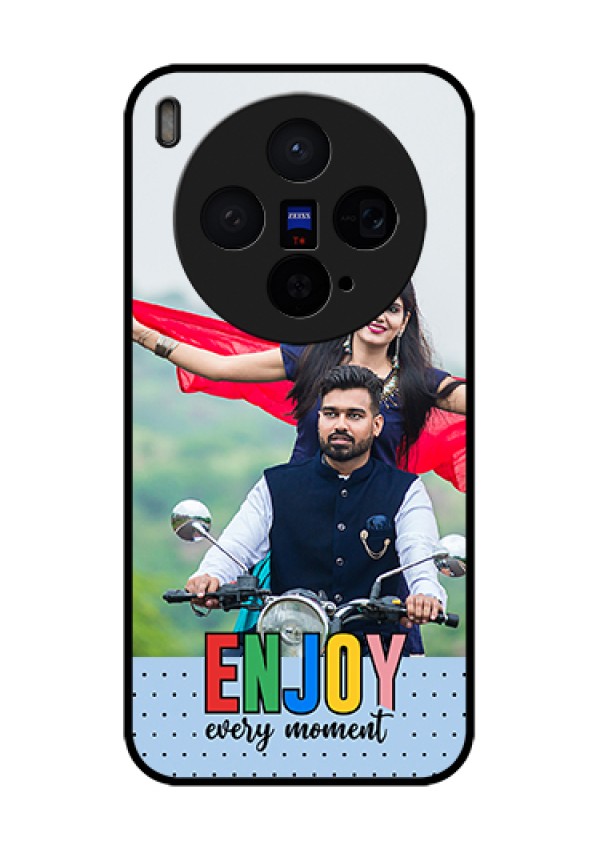 Vivo X300 5G Custom Glass Phone Case - Enjoy Every Moment Design