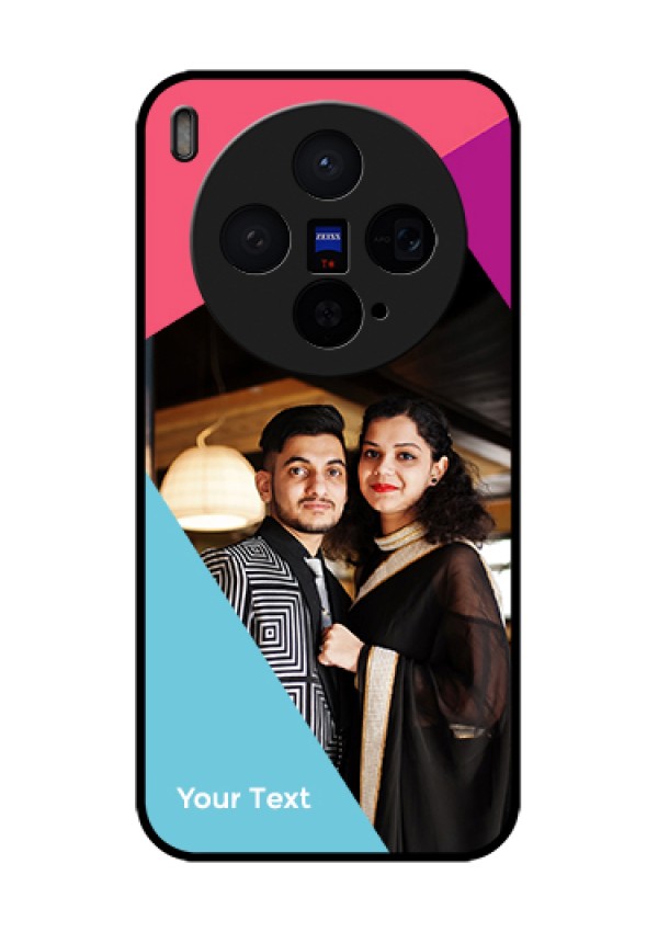 Vivo X300 5G Custom Glass Phone Case - Stacked Triple Colour Design