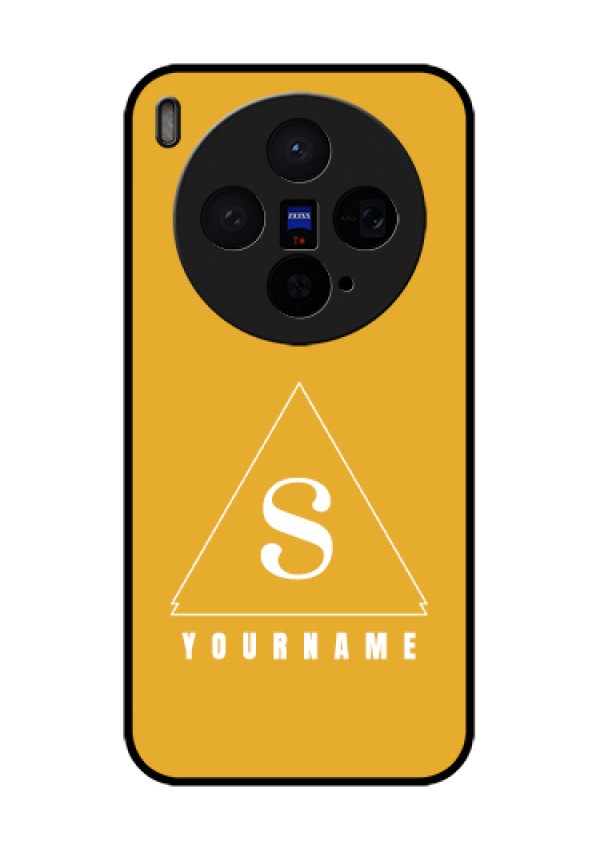 Vivo X300 5G Custom Glass Phone Case - Simple Triangle Design