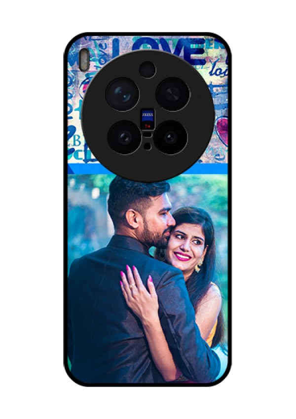 Vivo X300 Pro 5G Custom Glass Phone Case - Colorful Love Design