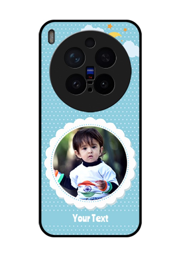 Vivo X300 Pro 5G Custom Glass Phone Case - Violet Pattern Design
