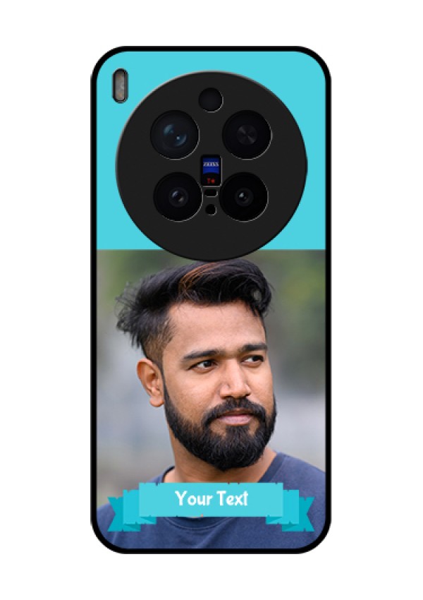 Vivo X300 Pro 5G Custom Glass Phone Case - Blue Color Design