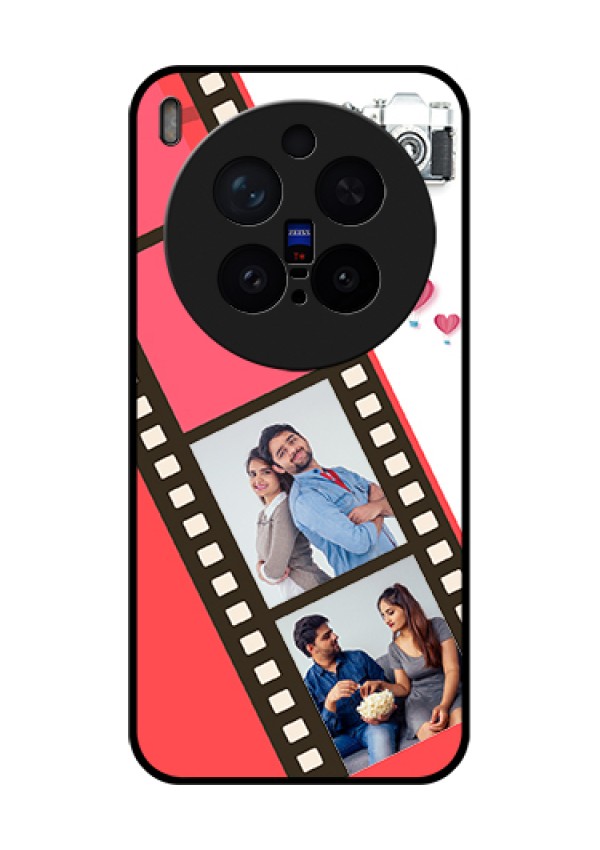 Vivo X300 Pro 5G Custom Glass Phone Case - 3 Image Holder With Film Reel