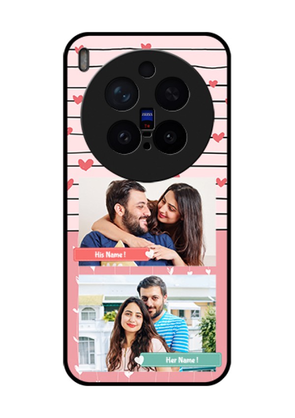 Vivo X300 Pro 5G Custom Glass Phone Case - Photo With Heart Design
