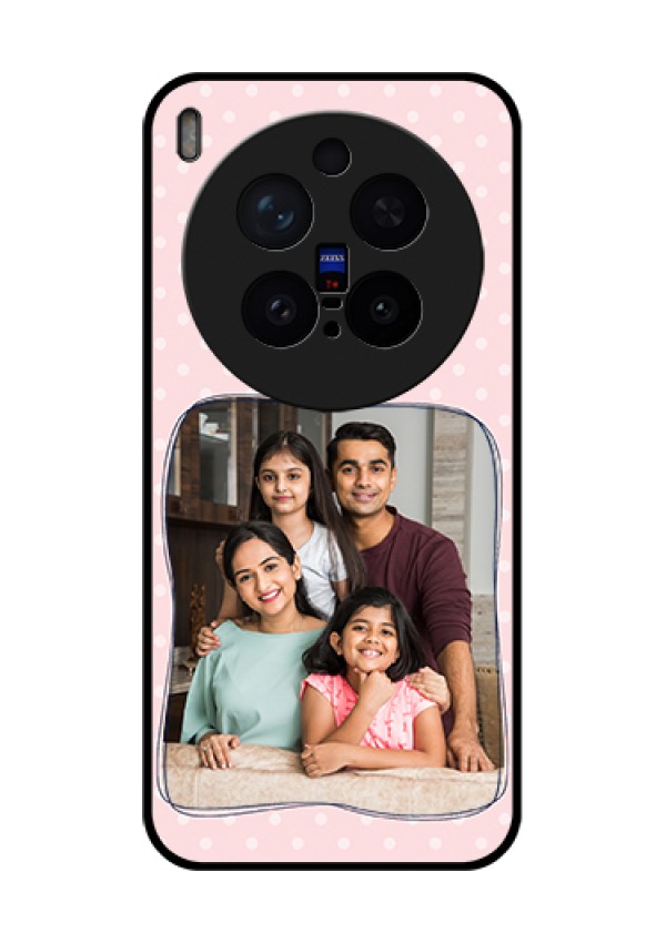 Vivo X300 Pro 5G Custom Glass Phone Case - Family With Dots Design