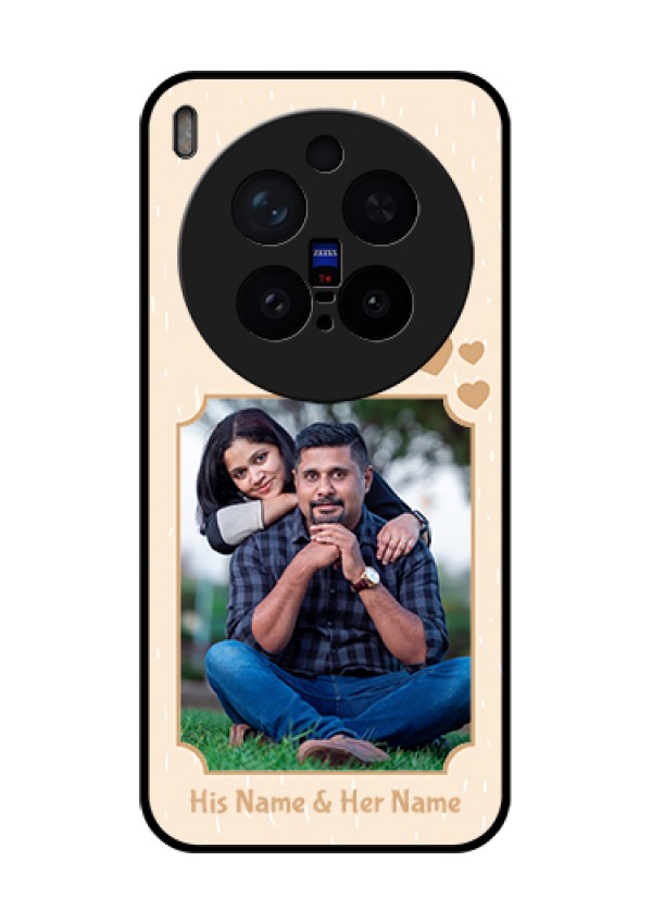Vivo X300 Pro 5G Custom Glass Phone Case - With Confetti Love Design