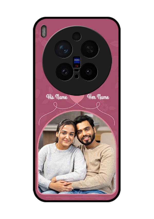 Vivo X300 Pro 5G Custom Glass Phone Case - Love Floral Design