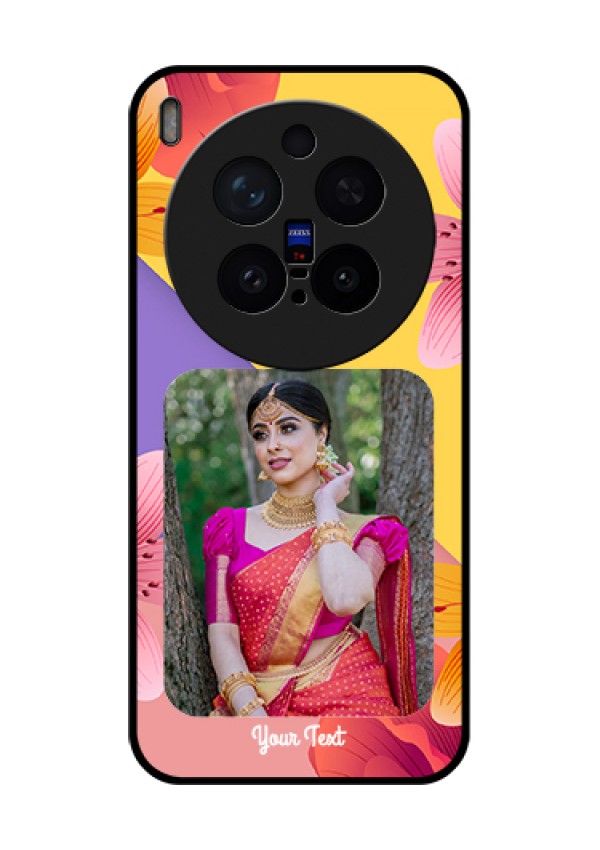Vivo X300 Pro 5G Custom Glass Phone Case - 3 Image With Vintage Floral Design