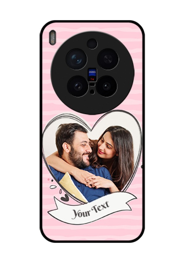 Vivo X300 Pro 5G Custom Glass Phone Case - Vintage Heart Design