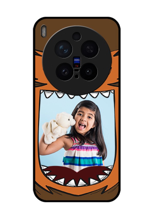 Vivo X300 Pro 5G Custom Glass Phone Case - Owl Monster Back Case Design