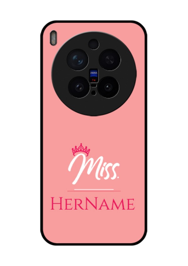 Vivo X300 Pro 5G Custom Glass Phone Case - Mrs With Name Design