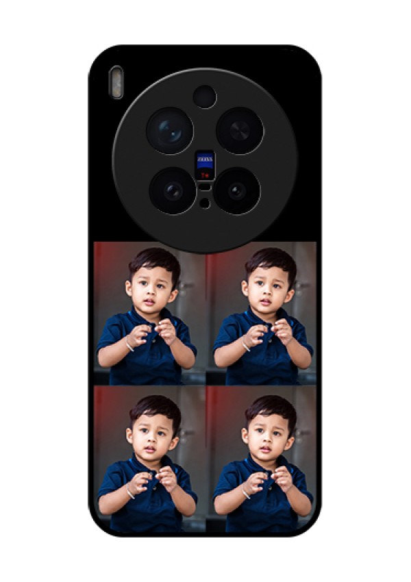 Vivo X300 Pro 5G Custom Glass Phone Case - 4 Image Holder Design
