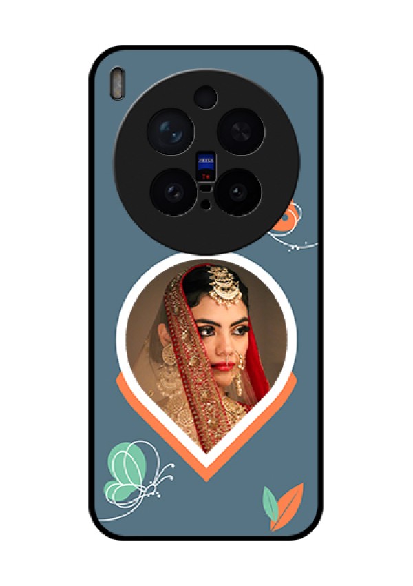 Vivo X300 Pro 5G Custom Glass Phone Case - Droplet Butterflies Design