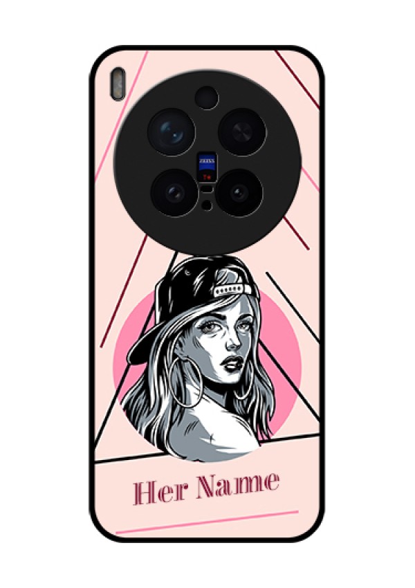 Vivo X300 Pro 5G Custom Glass Phone Case - Rockstar Girl Design