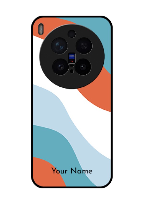Vivo X300 Pro 5G Custom Glass Phone Case - Coloured Waves Design