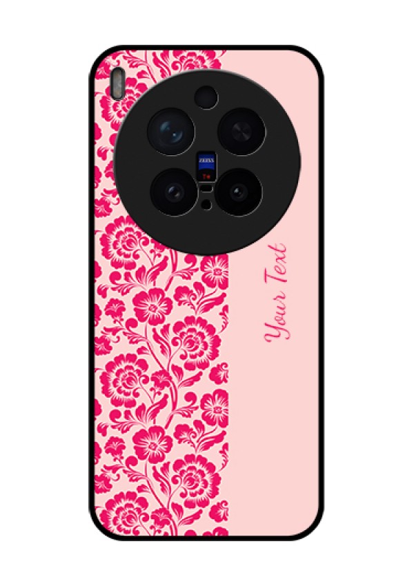 Vivo X300 Pro 5G Custom Glass Phone Case - Attractive Floral Pattern Design
