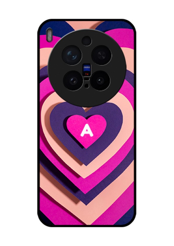 Vivo X300 Pro 5G Custom Glass Phone Case - Cute Heart Pattern Design