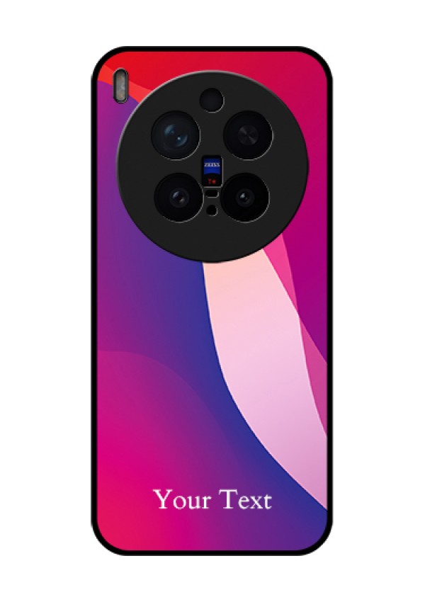 Vivo X300 Pro 5G Custom Glass Phone Case - Digital Abstract Overlap Design