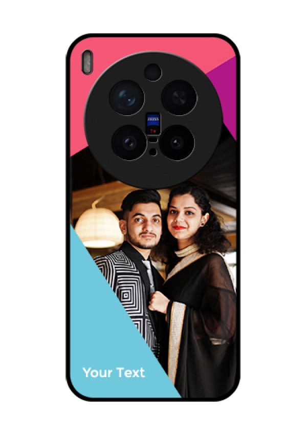 Vivo X300 Pro 5G Custom Glass Phone Case - Stacked Triple Colour Design