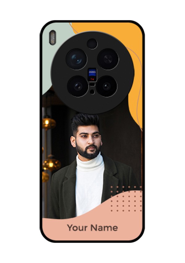 Vivo X300 Pro 5G Custom Glass Phone Case - Tri - Coloured Overlay Design